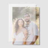 Horizontale Art Deco Sla de datum Overlay Vellum Uitnodigingen (Offset (Koppel))