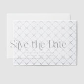 Horizontale Art Deco Sla de datum Overlay Vellum Uitnodigingen (Offset (Uitnodiging))