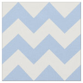 Horizontale babyblauw en witte zigzag stof (Close Up)
