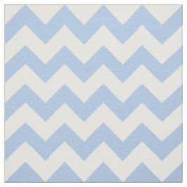 Horizontale babyblauw en witte zigzag stof