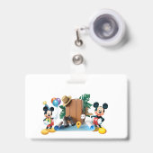 Horizontale badge (Voorkant met intrekbare clip)