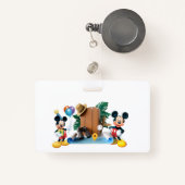 Horizontale badge (Voorkant met intrekbare)