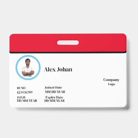 Horizontale badge (Voorkant)