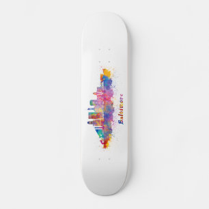 horizontale baltimore acuarela persoonlijk skateboard