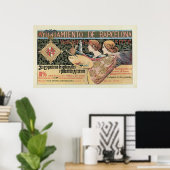 horizontale banner  art nouveau Barcelona Poster (Thuiskantoor)