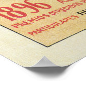 horizontale banner  art nouveau Barcelona Poster (Hoek)