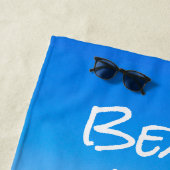 Horizontale Bedrijf Logo Tropical Beach Client Gif Strandlaken (In situ)