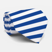 Horizontale blauwe strepen op elke kleur Klein Stropdas (Opgerold)