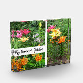 Horizontale blokkade van mijn zomertuin fotoblokken (Links)