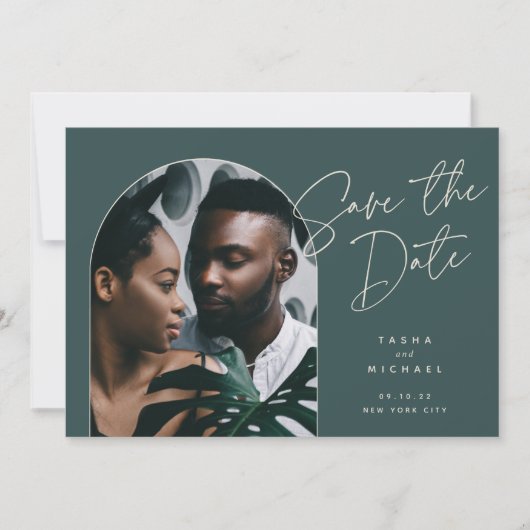 Horizontale boog | Foto Save The Date (Voorkant)