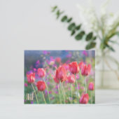 Horizontale Briefkaart Tulpen (Staand voorkant)