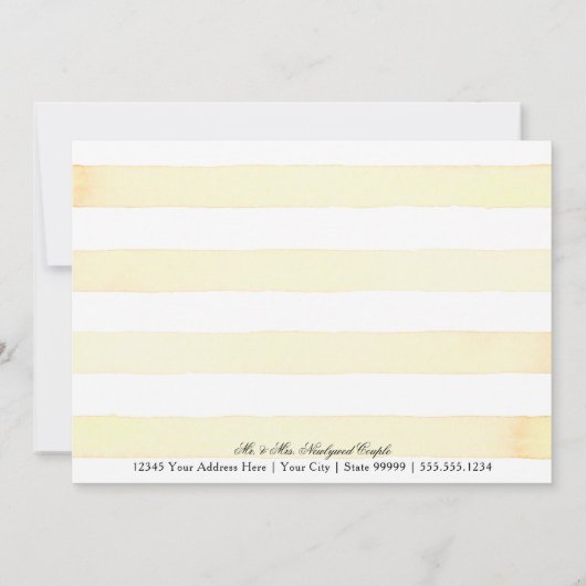 Horizontale citroenen bloem bedankbriefjes citrus  kaart (Achterkant)