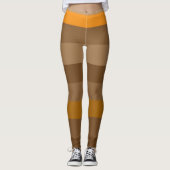 horizontale dikke kleurrijke strepen leggings (Voorkant)