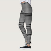 horizontale dikke kleurrijke strepen leggings (Links)