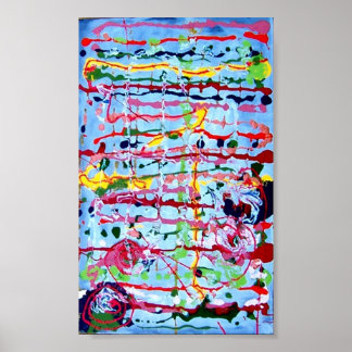 Horizontale druppel poster