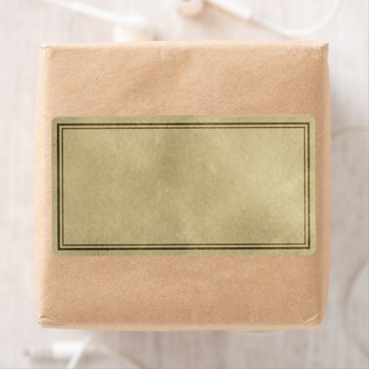 Horizontale effen apothekersetiket etiket (Insitu)