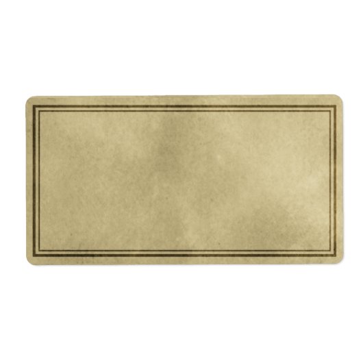 Horizontale effen apothekersetiket etiket (Voorkant)