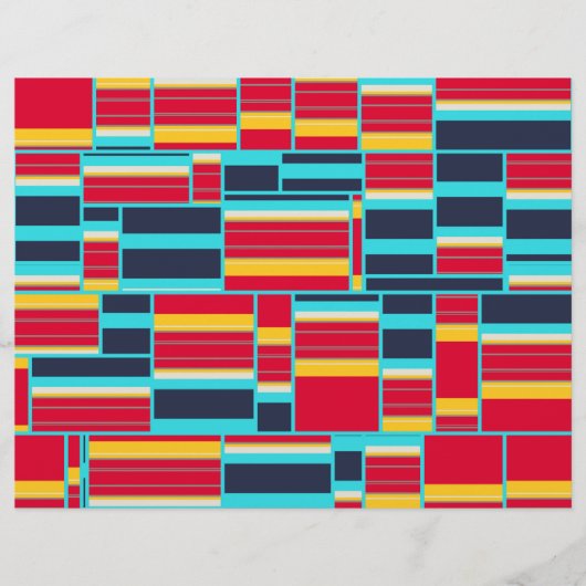 Horizontale en verticale strepen flyer (Voorkant)