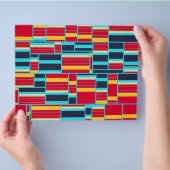 Horizontale en verticale strepen flyer (Hand)