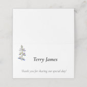  horizontale Fold Folded Place Card Plaatskaartje (Buitenkant ongevouwen)