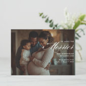 Horizontale foto hoe meer de vrolijkere kerst feestdagenkaart (Staand voorkant)