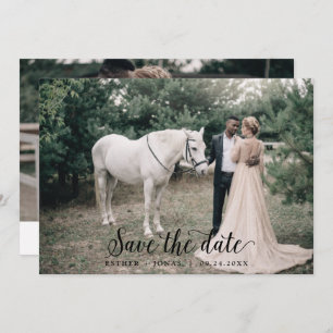 Horizontale foto script save the date