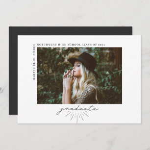 Horizontale foto van het Afstuderen van het Manusc Aankondiging