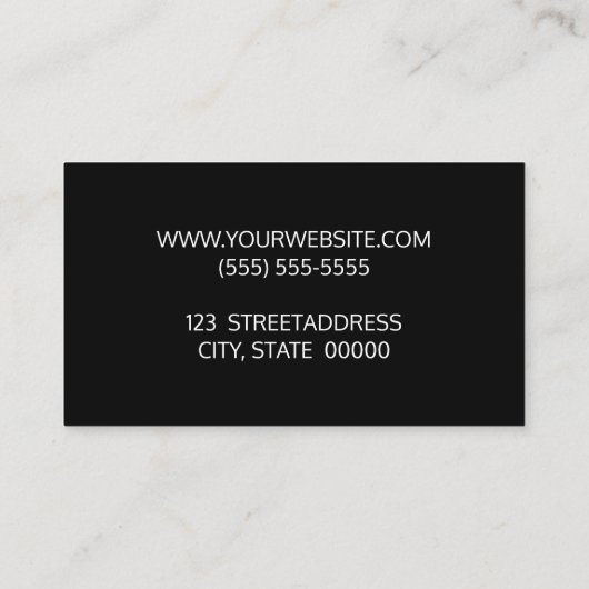 Horizontale fotograaf Baby Fotograaf Modern minima Visitekaartje (Achterkant)