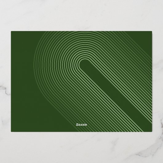 Horizontale foto's Groene grote kerstmis met foto' Folie Feestdagenkaart (Achterkant)