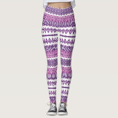 Horizontale gedrukte leggings (Voorkant)