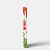 Horizontale grens met rode papaver Case-Mate iPhone case (Achterkant / Links)