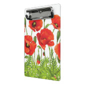 Horizontale grens met rode papaver mini klembord (Angled2)