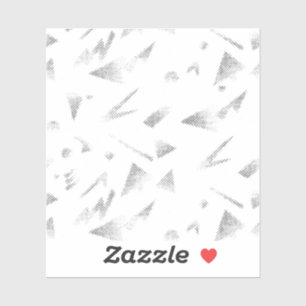 Horizontale, grijze wolken, op maat gesneden vinyl sticker