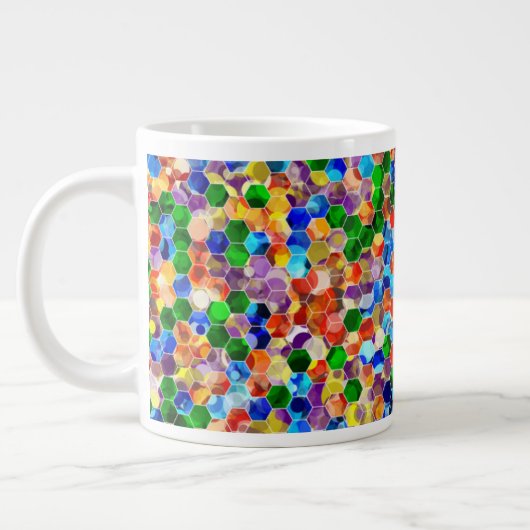Horizontale hexagons met Piecewise Dot 20oz Mok (Links)