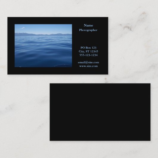Horizontale horizontale fotografie visitekaartje (Voorkant / Achterkant)