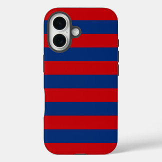 Horizontale horizontale strepen met groot neusthem iPhone 16 hoesje