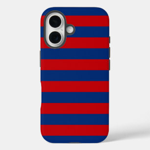Horizontale horizontale strepen met groot neusthem iPhone 16 hoesje
