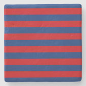 Horizontale horizontale strepen met groot neusthem stenen onderzetter (Voorkant)