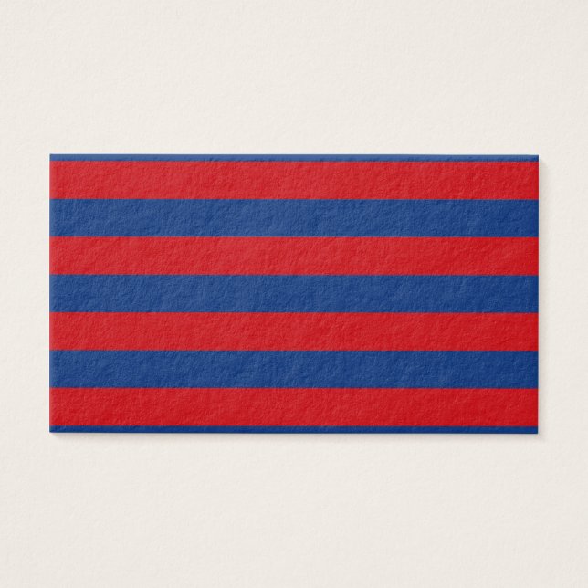 Horizontale horizontale strepen met groot neusthem visitekaartjes (Voorkant)