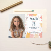 Horizontale I Katten Aangepaste Foto Verjaardag Kaart