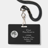 Horizontale id Lanyard Badge Business Medical (Achterkant met lanyard)