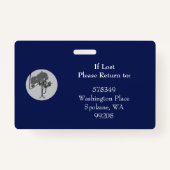 Horizontale id Lanyard Badge Business Medical (Achterkant)