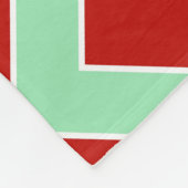 Horizontale Kerstmis Zigzag Fleece Deken (Hoek)