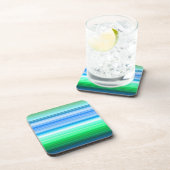 Horizontale kleurenstreepjes bier onderzetter (Rechterzijde)