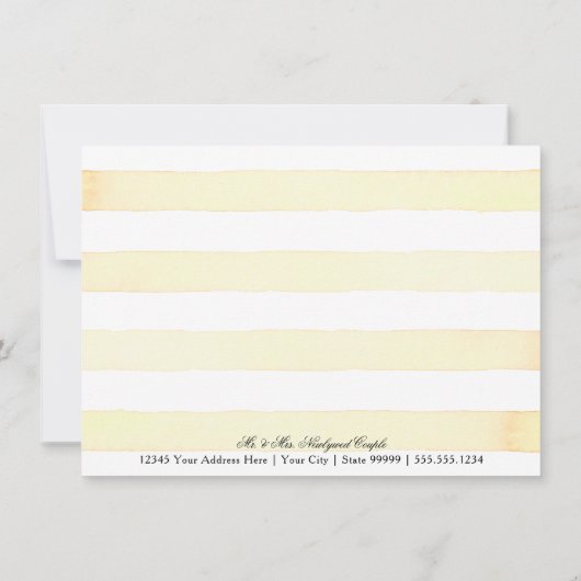 Horizontale Lemon Floral Hartelijk dank voor Citru Notitiekaartje (Achterkant)