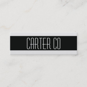 Horizontale lijnen mini visitekaartje