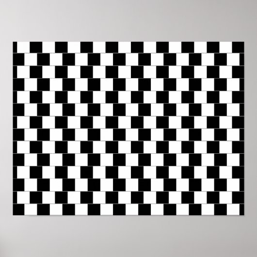 Horizontale lijnen voor optische verlichting van d poster (Voorkant)