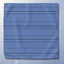 Horizontale lijnen, zwarte strepen blauwe zakdoek