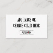 Horizontale loyaliteit en visitekaartje (Achterkant)