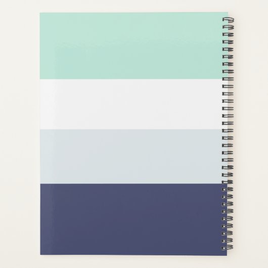 Horizontale monogramplank voor koepel planner (Achterkant)